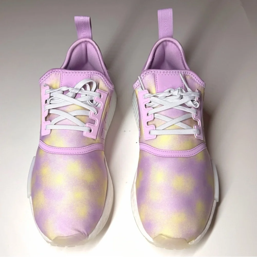 Adidas Youth NMD R1 Bliss Lilac Pink & Yellow Athletic Sneaker Size- 6.5